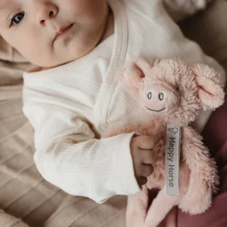 Varken Perry Knuffeldoekje - Baby cadeau by Happy Horse in Pink – product photo 2 of 3