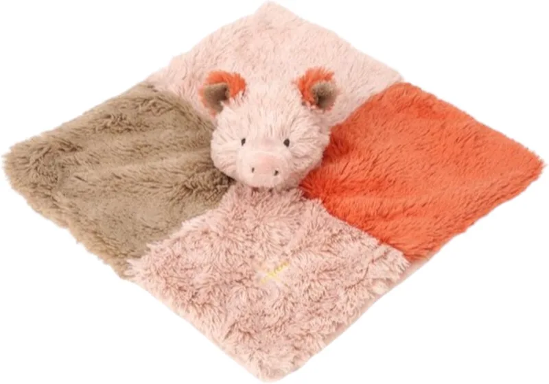 Varken Puck Knuffeldoek 24 cm - Baby cadeau de Happy Horse en Rose – photo produit