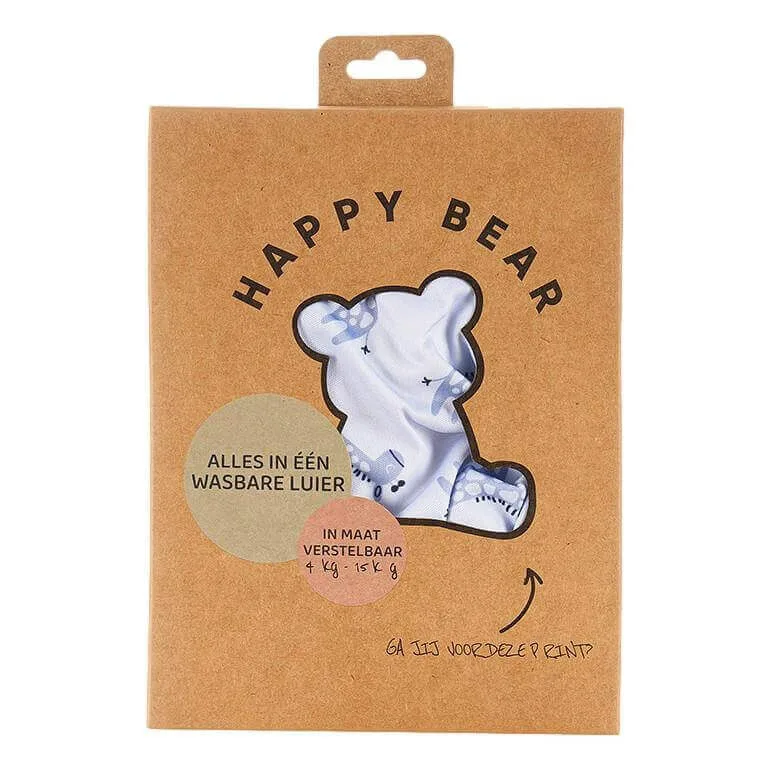 All-In-One luier | Blue Giraffe de HappyBear Diapers – photo produit