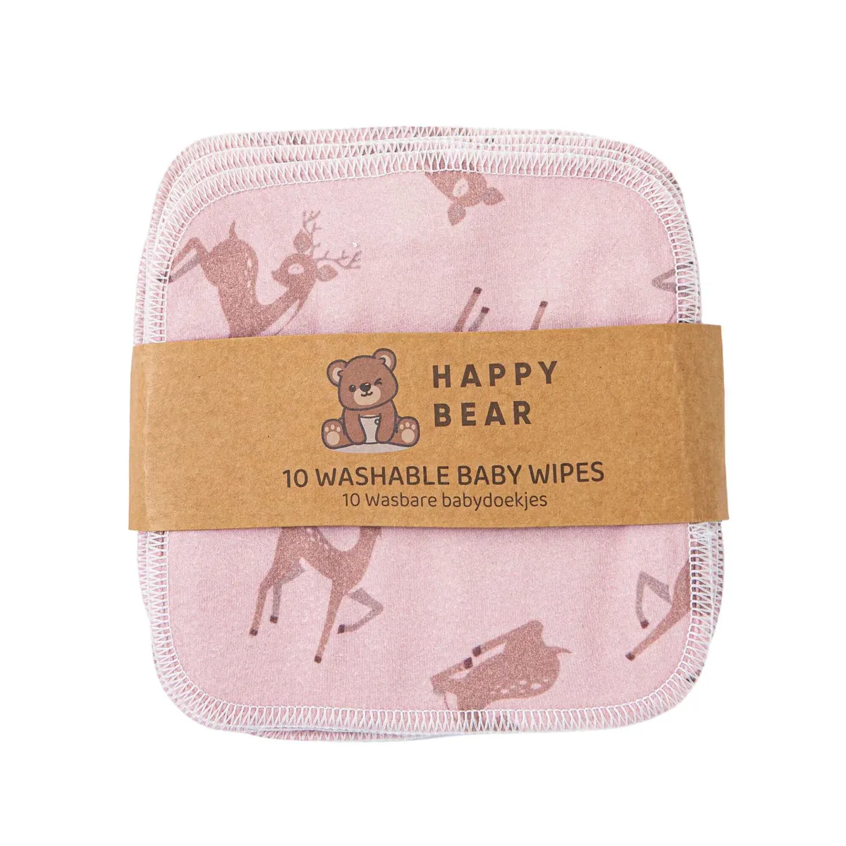 Babydoekjes set 10 stuks | Oh Deer van HappyBear Diapers – productfoto