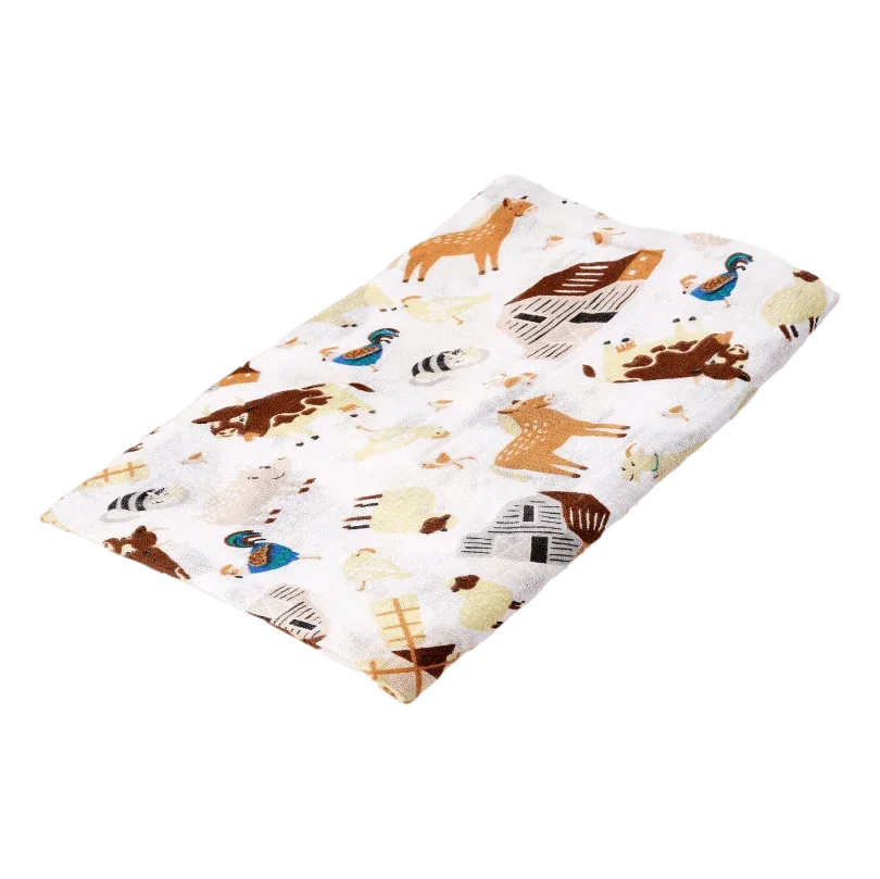 Hydrofiele doek | Farm Animals van HappyBear Diapers – productfoto