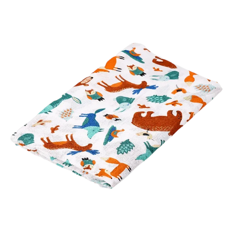 Hydrofiele doek | Forest Animals van HappyBear Diapers – productfoto