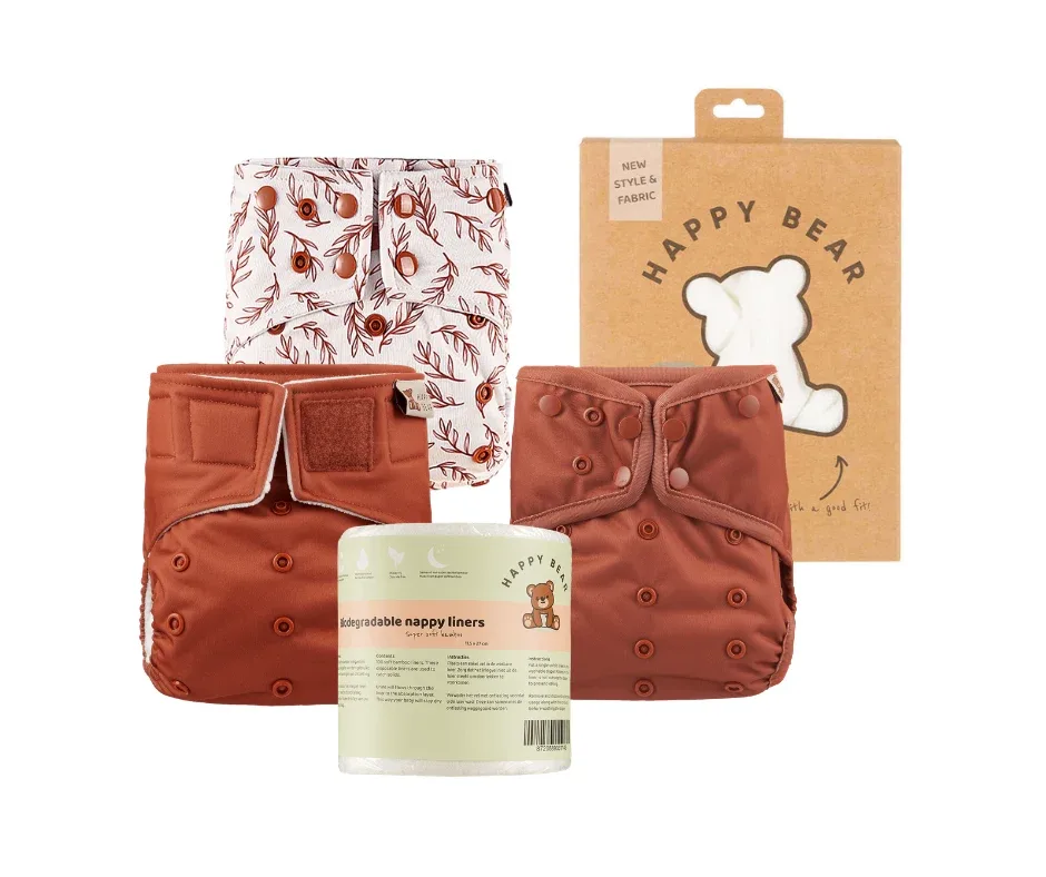 Probeerpakket wasbare luiers by HappyBear Diapers – product photo