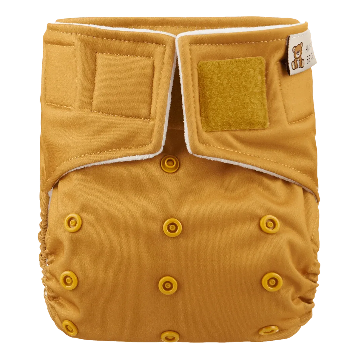 Wasbare dagluier | Ocher van HappyBear Diapers – productfoto