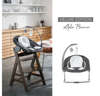 Alpha Bouncer 2 in 1 Deluxe - Wipstoel von Hauck in Melange Grey – Produktfoto 2 von 5