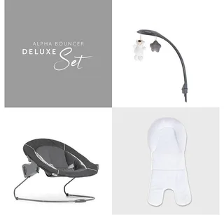 Alpha Bouncer 2 in 1 Deluxe - Wipstoel von Hauck in Melange Grey – Produktfoto 3 von 5