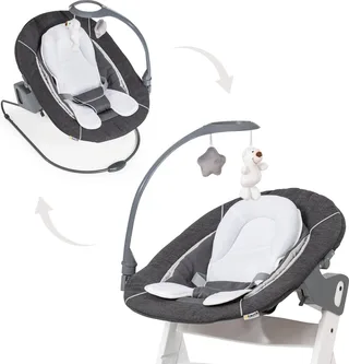 Alpha Bouncer 2 in 1 Deluxe - Wipstoel von Hauck in Melange Grey – Produktfoto 1 von 5