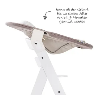 Alpha Bouncer 2 in 1 - Wipstoel - Stretch von Hauck in Beige – Produktfoto 4 von 5
