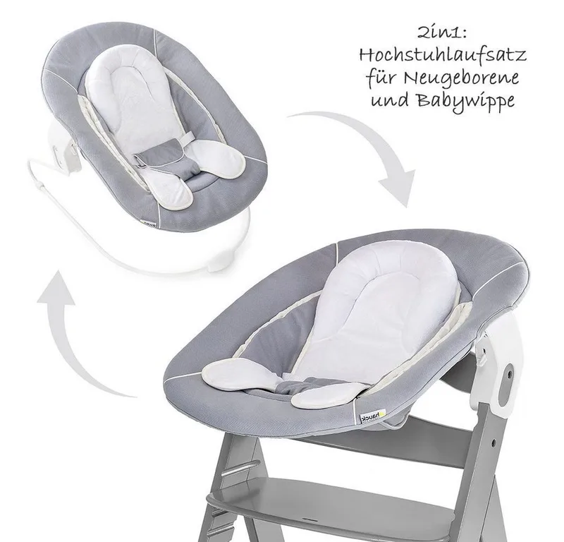Alpha Bouncer 2 in 1 - wipstoel by Hauck in Stretch Grey – product photo 2 of 5