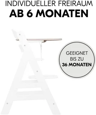Alpha Click Tray - dienblad voor kinderstoel - Speckle Beige by Hauck in Cream – product photo 5 of 5