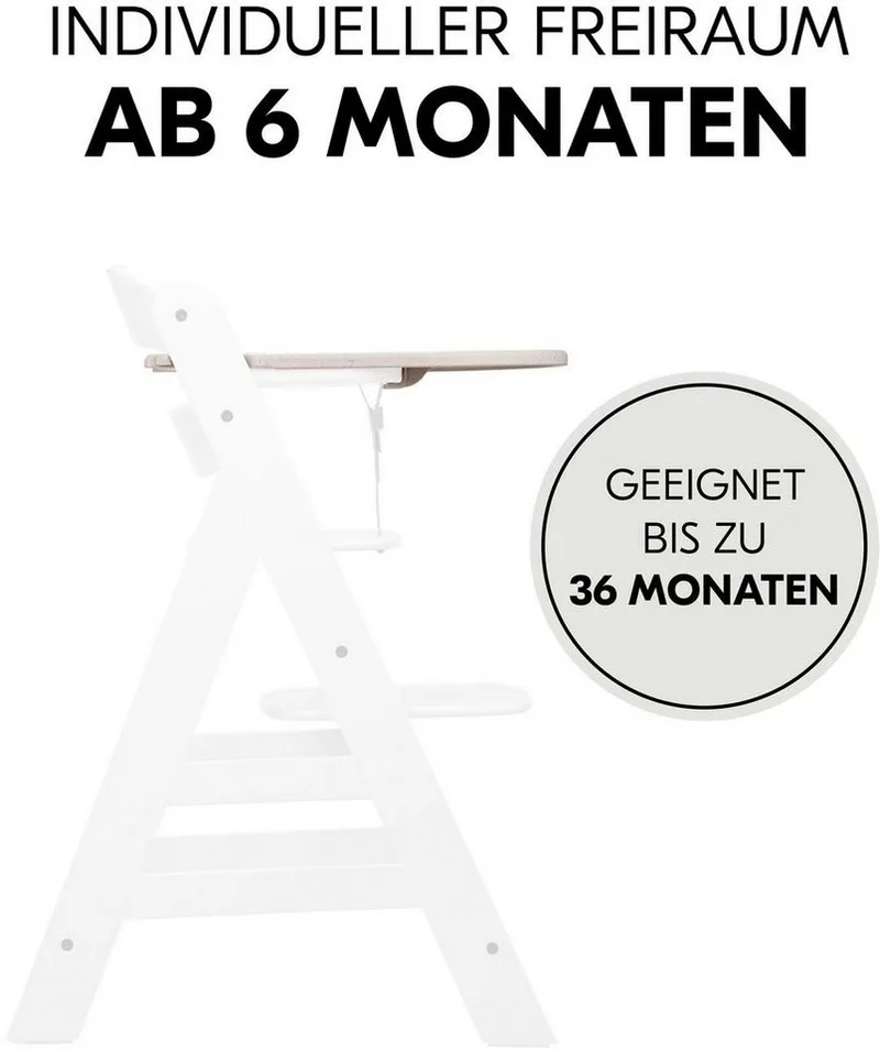 Alpha Click Tray - dienblad voor kinderstoel - Speckle Beige by Hauck in Cream – product photo 5 of 5