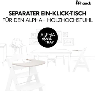 Alpha Click Tray - dienblad voor kinderstoel - Speckle Beige by Hauck in Cream – product photo 2 of 5