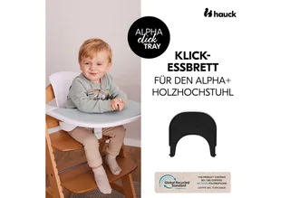 Alpha Click Tray - dienblad voor kinderstoel von Hauck in Schwarz – Produktfoto 2 von 5
