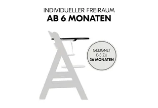 Alpha Click Tray - dienblad voor kinderstoel von Hauck in Schwarz – Produktfoto 5 von 5