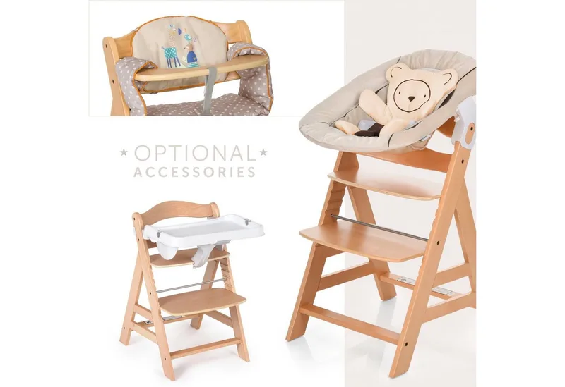 Alpha+ Kinderstoel - meegroeiend vanaf 6 maanden tot 90 kg - FSC® gecertificeerd beukenhout by Hauck in Walnoot – product photo 4 of 5