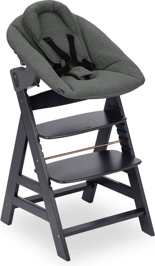 Alpha Kinderstoel - Newborn Set – FSC®-gecertificeerd von Hauck in Dunkelgrau – Produktfoto 1 von 5