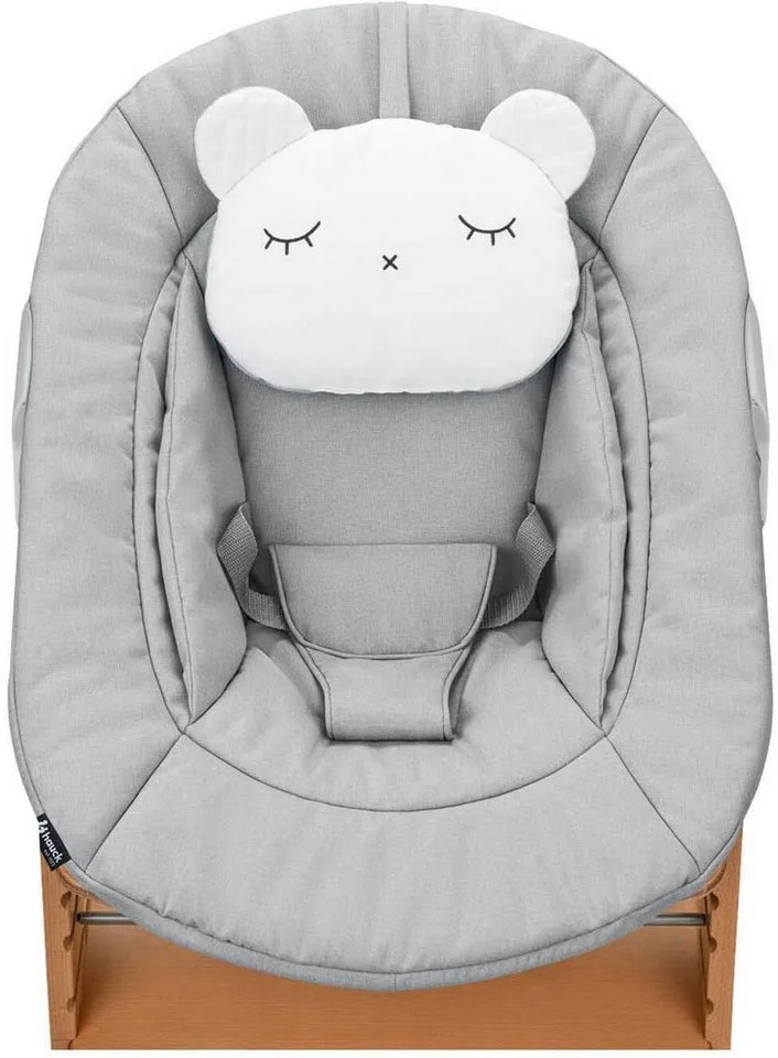 Alpha Kinderstoel - Newborn Set Pre - FSC® - gecertificeerd by Hauck in Nature Grey – product photo 2 of 5