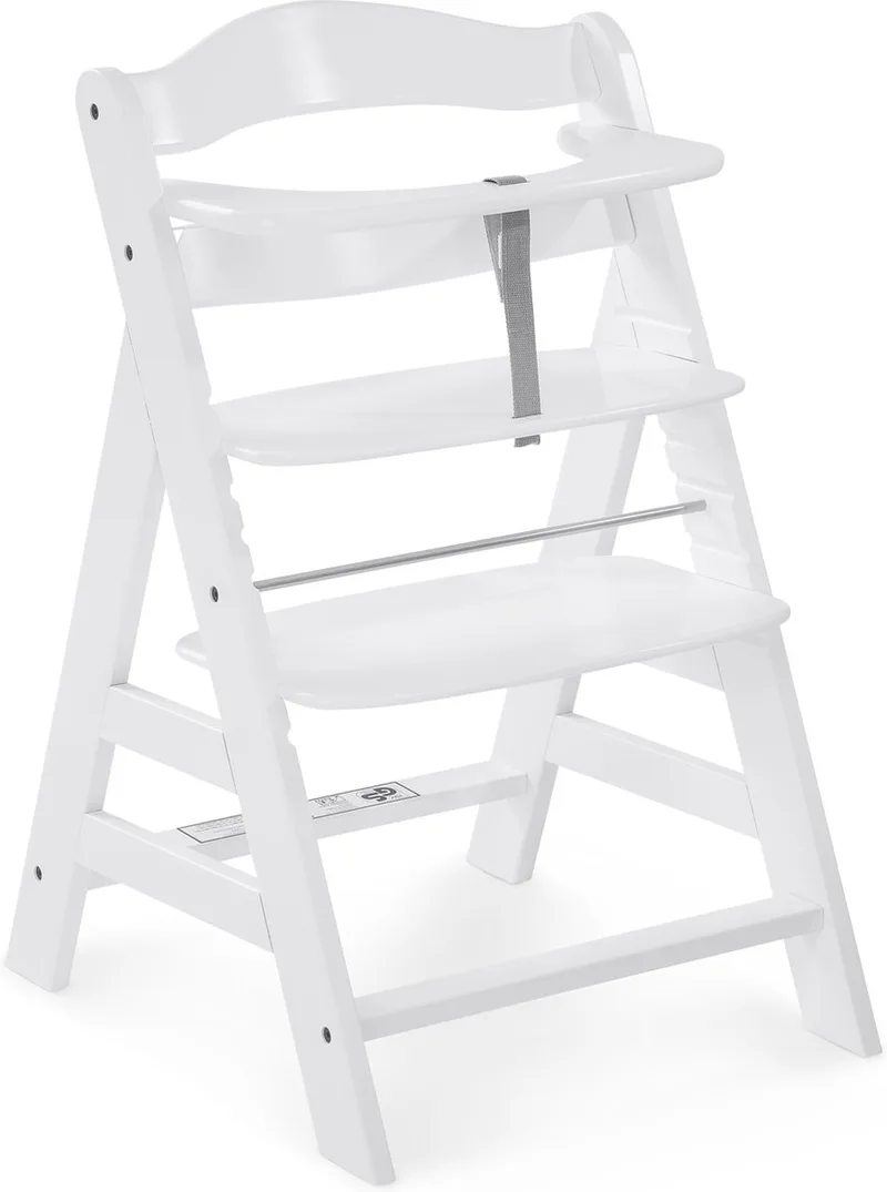 Alpha+ White Kinderstoel - FSC® gecertificeerd beukenhout by Hauck in Wit – product photo