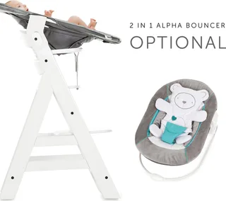 Alpha+ White Kinderstoel - FSC® gecertificeerd beukenhout von Hauck in Weiß – Produktfoto 4 von 5