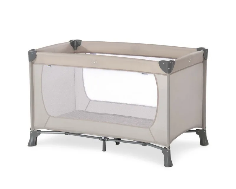 Baby-Reisebett Dream'n Play - Beige, Kinder Reisebett - faltbares Babyreisebett 120x60 mit Tasche från Hauck – produktbild