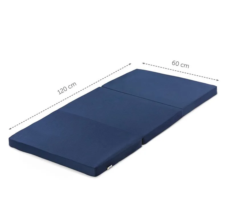 Baby-Reisebett Sleeper 60 x 120 cm - Uni Navy, Reisebettmatratze 60x120 cm Matratze für Baby Reisebett mit Tasche von Hauck in Blau – Produktfoto 3 von 5
