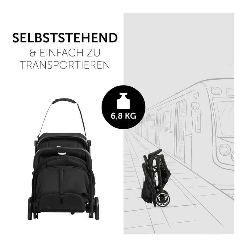 Buggy TravelNCare by Hauck in Black, 86 × 50 × 104 mm – product photo 3 of 3