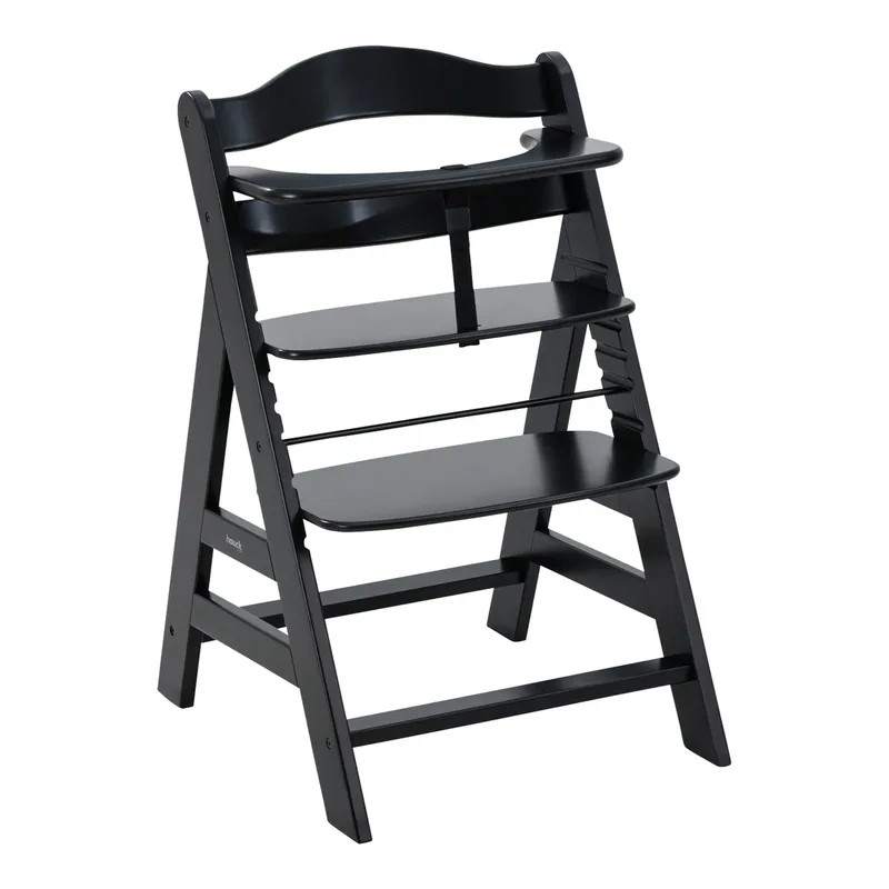 Bundle Hochstuhl Alpha+ inklusive Tray von Hauck in Schwarz, 48 × 77 mm – Produktfoto 1 von 3