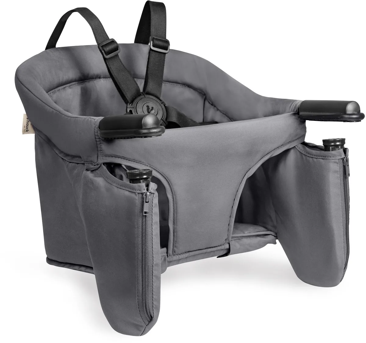 Fix N Sit - Mobiel tafelzitje voor kinderen - Dark Grey van Hauck in Zwart – productfoto