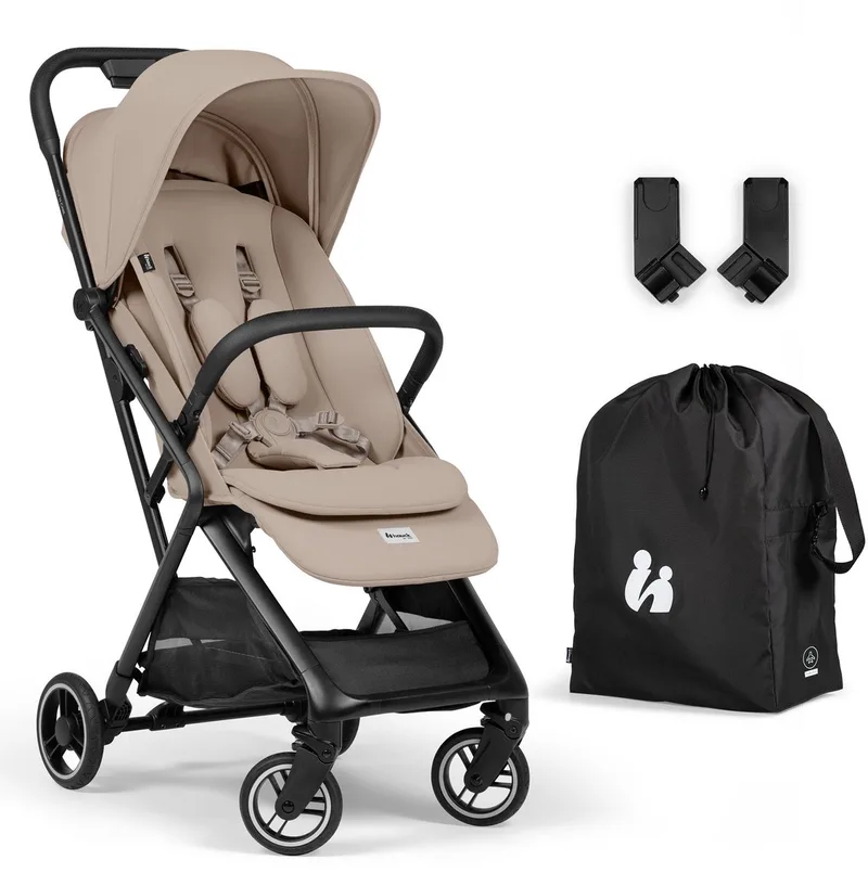 Fly N Care - Supercompacte reisbuggy voor reislustige ouders by Hauck in Mocha – product photo