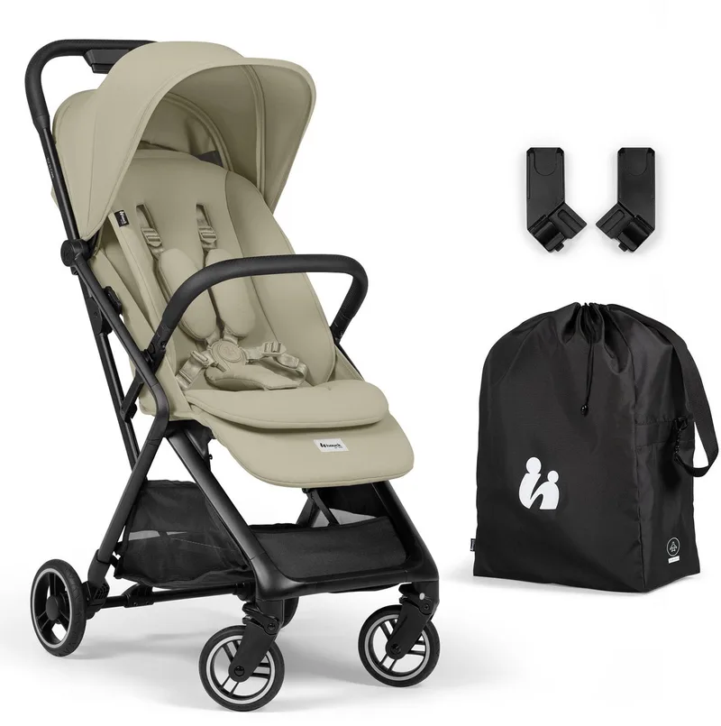 Fly N Care - Supercompacte reisbuggy voor reislustige ouders fra Hauck i Sage Green – produktbillede