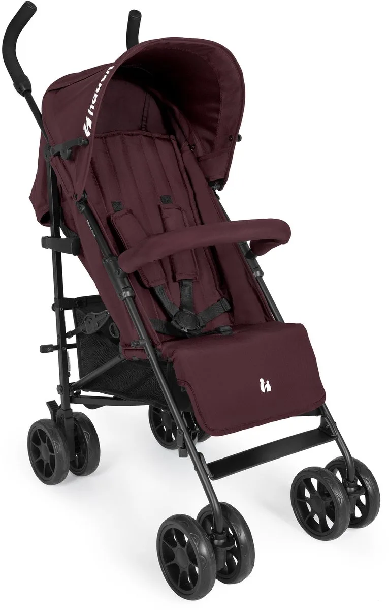 Fold N Care - Lichtgewicht buggy met kap voor op reis fra Hauck i Blackberry – produktbillede