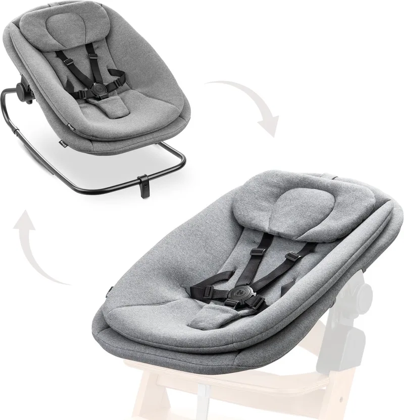 Highchair Bouncer Dark Grey Melange från Hauck i Beige – produktbild