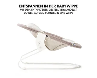 Hochstuhl Alpha Move Newborn Set - Natur, Holz Babystuhl ab Geburt mit Neugeborenenaufsatz, Sitzkissen, Essbrett von Hauck – Produktfoto 5 von 5