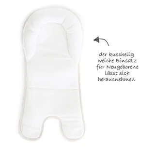 Hochstuhl Alpha Plus Grey Newborn Set (Set, 4 St), Holz Babystuhl ab Geburt inkl. Aufsatz für Neugeborene & Sitzauflage von Hauck in Grau – Produktfoto 3 von 3