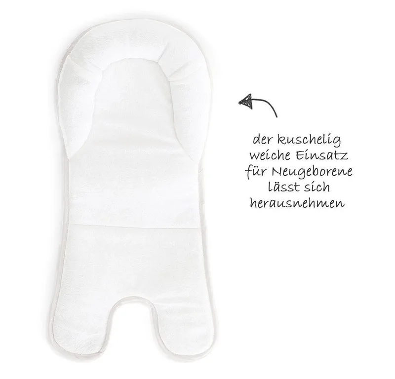 Hochstuhl Alpha Plus Grey Newborn Set (Set, 4 St), Holz Babystuhl ab Geburt inkl. Aufsatz für Neugeborene & Sitzauflage von Hauck in Grau – Produktfoto 3 von 3