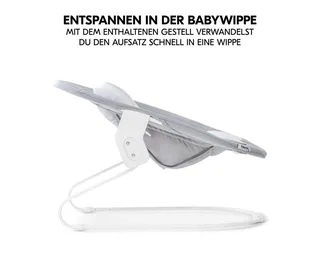Hochstuhl Alpha Plus Mint - Newborn Set, Holz Babyhochstuhl ab Geburt inkl. Neugeborenenaufsatz & Sitzauflage by Hauck in Green – product photo 5 of 5