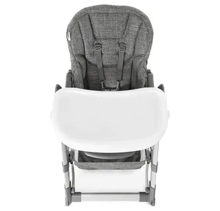 Hochstuhl Grow Up - Melange Grey, Babystuhl & Babyliege ab Geburt mit Tisch höhenverstellbar klappbar by Hauck in Grey – product photo 5 of 5