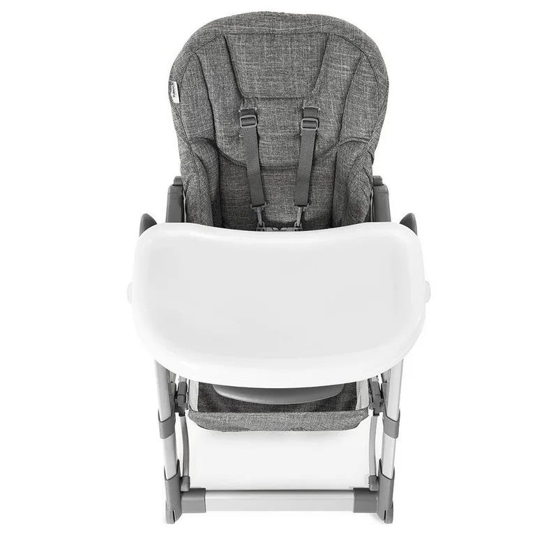 Hochstuhl Grow Up - Melange Grey, Babystuhl & Babyliege ab Geburt mit Tisch höhenverstellbar klappbar by Hauck in Grey – product photo 5 of 5
