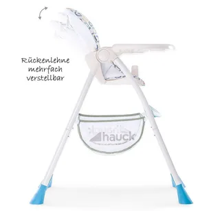 Hochstuhl Sitn Fold - Circles Multi, Kinderhochstuhl ab 6 Monate bis 15 kg mit Tisch, Verstellbar, klappbar by Hauck in Multicolour – product photo 3 of 5