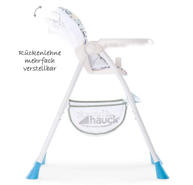 Hochstuhl Sitn Fold - Circles Multi, Kinderhochstuhl ab 6 Monate bis 15 kg mit Tisch, Verstellbar, klappbar by Hauck in Multicolour – product photo 3 of 5