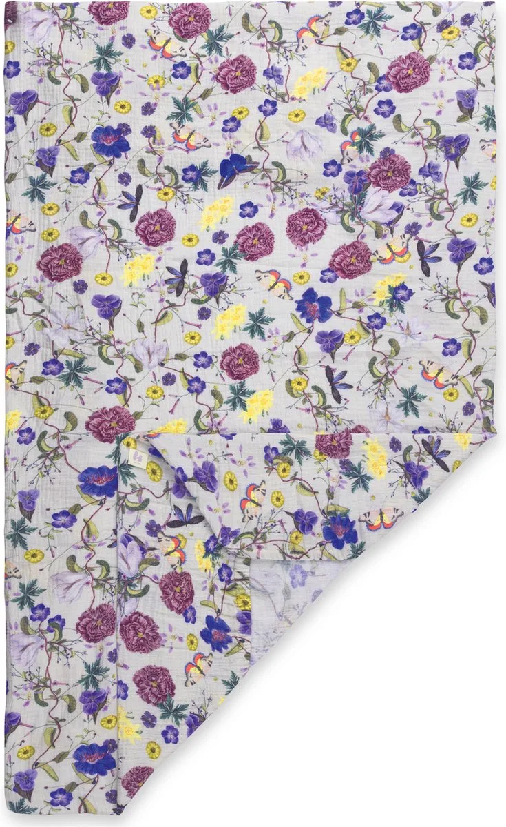 Hoeslaken voor campingbedje - 120 x 60 cm von Hauck in Floral Beige – Produktfoto