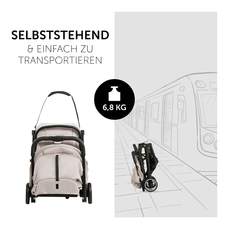 Kinder-Buggy Travel N Care, Reisebuggy, leicht, bis 25 kg belastbar by Hauck in Beige – product photo 3 of 3
