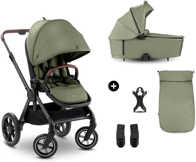 Kombi-Kinderwagen Comfort N Care, (Set), Belastbarkeit bis 22 kg van Hauck in Grün – productfoto