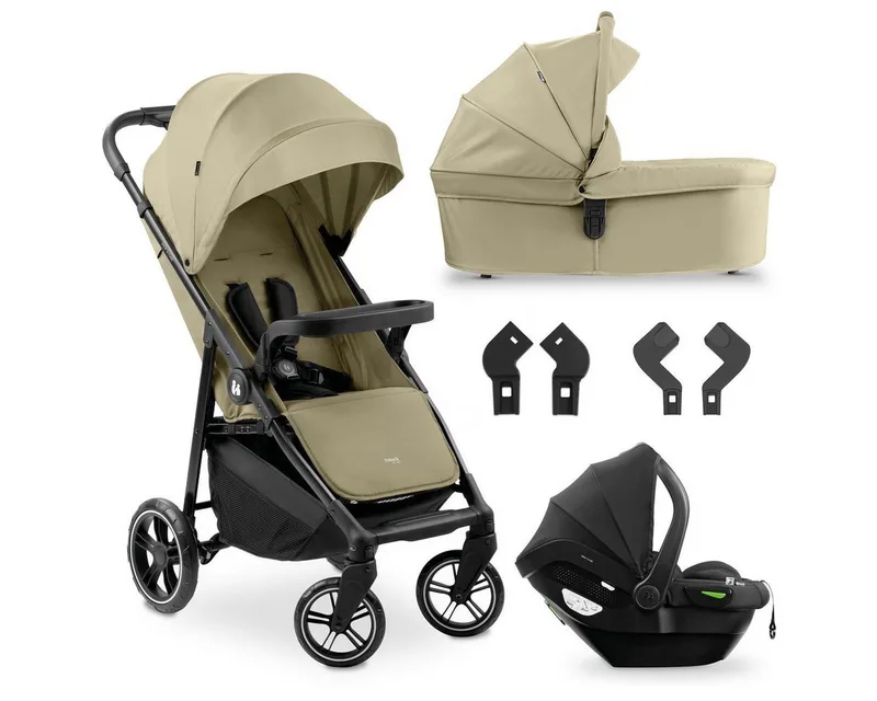 Kombi-Kinderwagen Shop N Care Trio Set - Olive van Hauck in Grün – productfoto