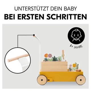 Lauflernwagen Learn to Walk von Hauck in Gelb, 46 × 24,5 × 47 mm – Produktfoto 1 von 3