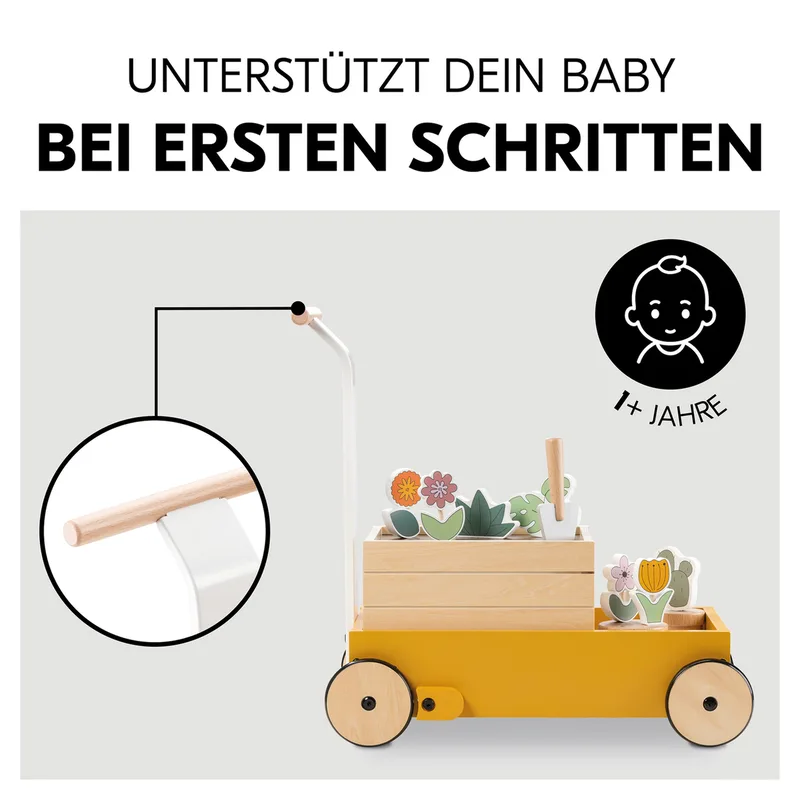 Lauflernwagen Learn to Walk von Hauck in Gelb, 46 × 24,5 × 47 mm – Produktfoto 1 von 3