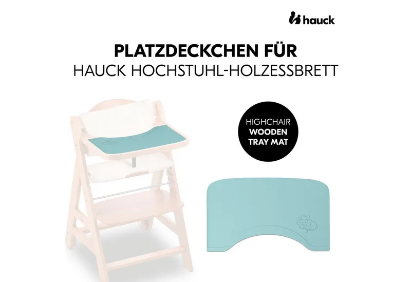 Platzset Highchair Wooden Tray Mat, Lion Mint, für Hochstuhl-Essbretter von Hauck in Grün – Produktfoto 2 von 5