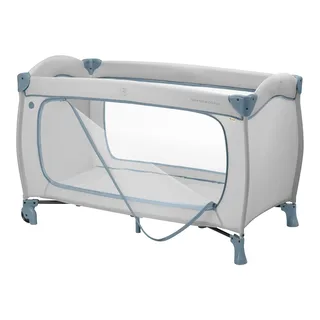 Reisebett Sleep N Play Go Plus von Hauck in Blau, 125 × 69 × 82 mm – Produktfoto 1 von 3