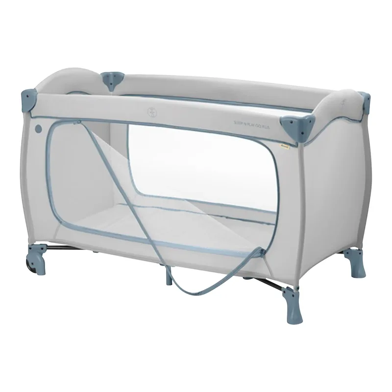 Reisebett Sleep N Play Go Plus von Hauck in Blau, 125 × 69 × 82 mm – Produktfoto 1 von 3