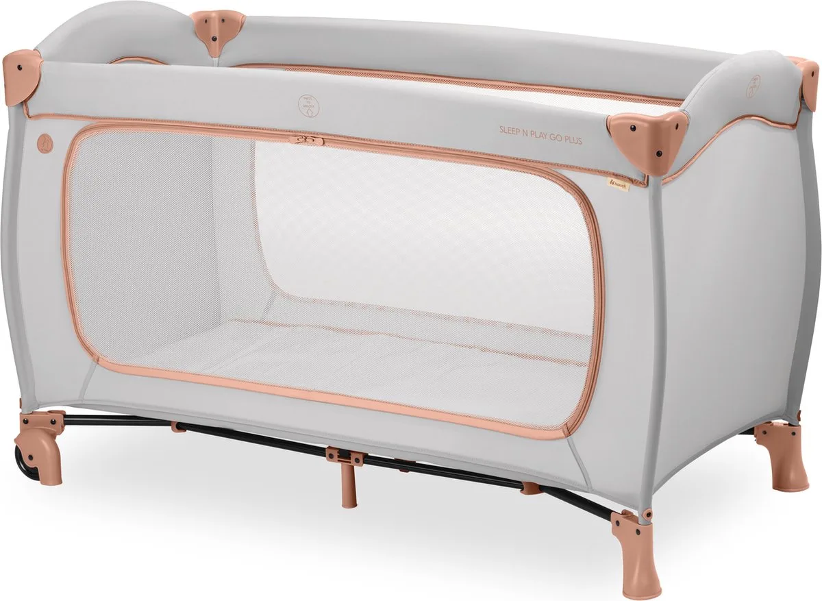 Sleep N Play Go Plus - Campingbedje - met wielen - Extra grote doorgang by Hauck in Dusty Cork – product photo